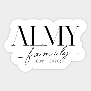 Almy Family EST. 2020, Surname, Almy Sticker
